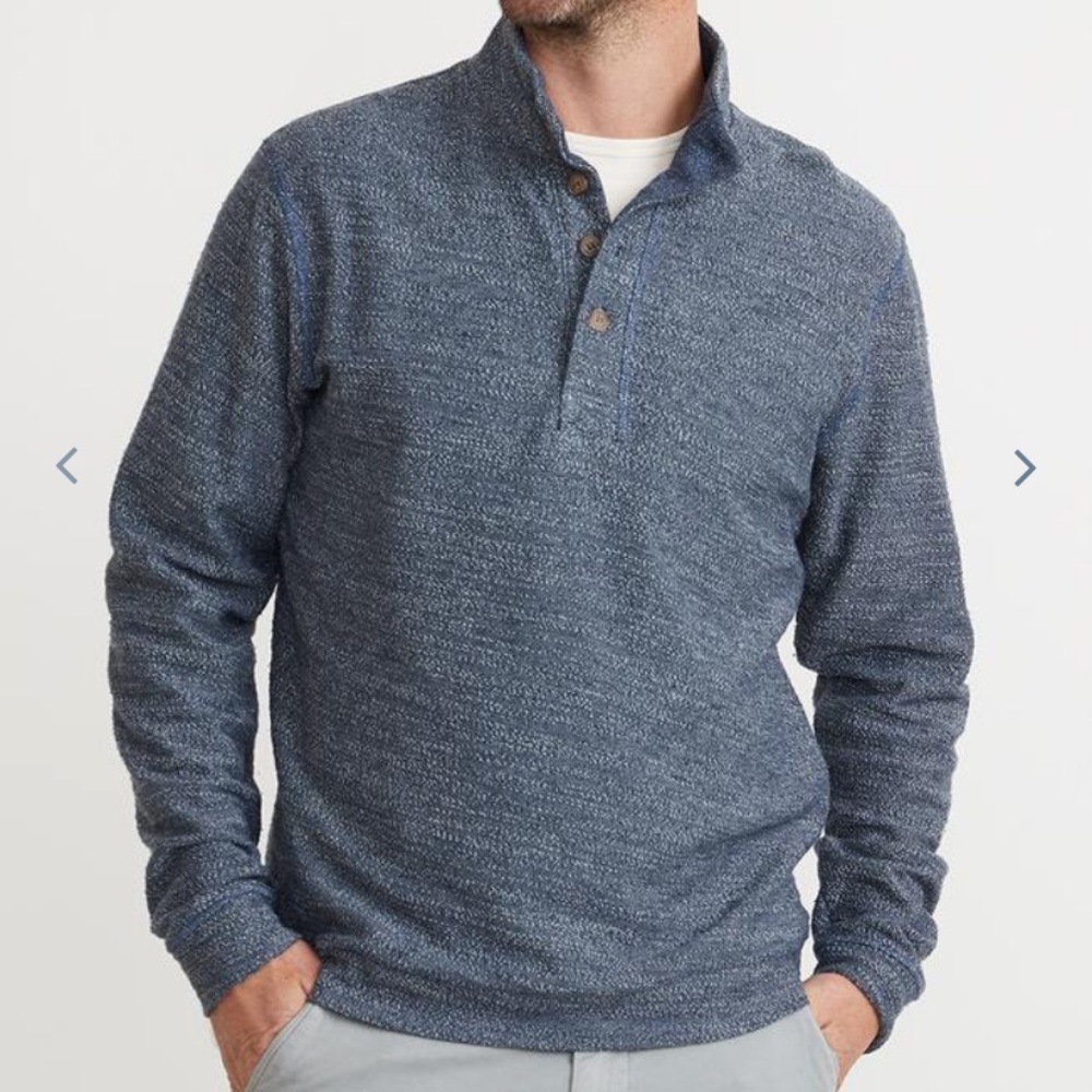 Marine Layer Men’s Clayton Pullover - Dark Denim